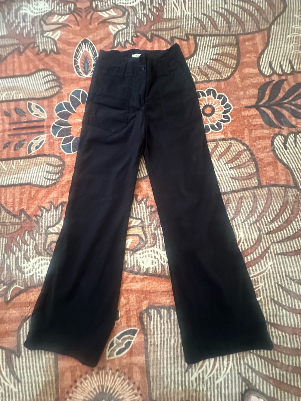 Anthropologie Maeve Magic Fabric Classic Black Wide-Leg Pants